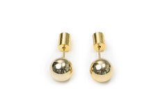 Golden Glazed Studs Nap Earrings