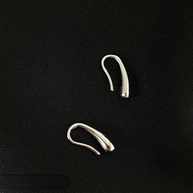 Water Drop Ear Hook Silver Studs Earrings for Women