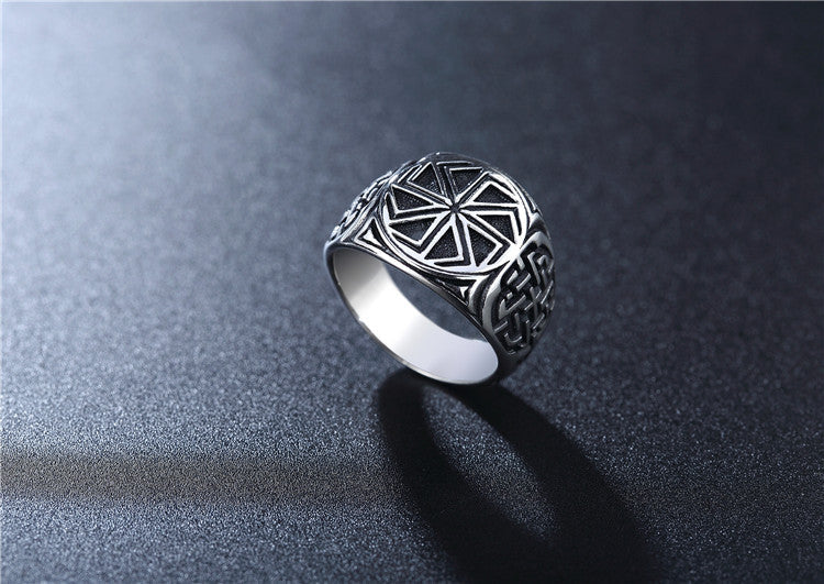 Nordic Viking Men's Titanium Steel Ring - Wholesale Jewelry