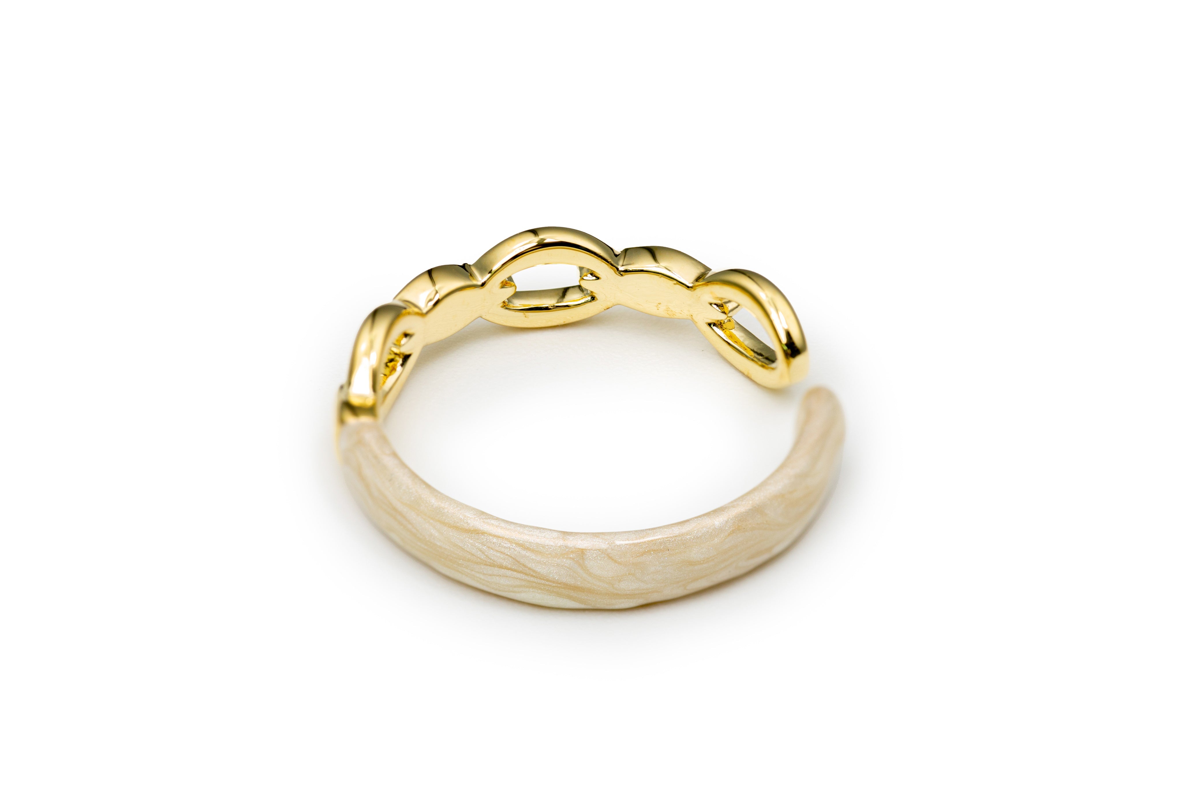 Gold and Sand Ring - Golden Ring for Women