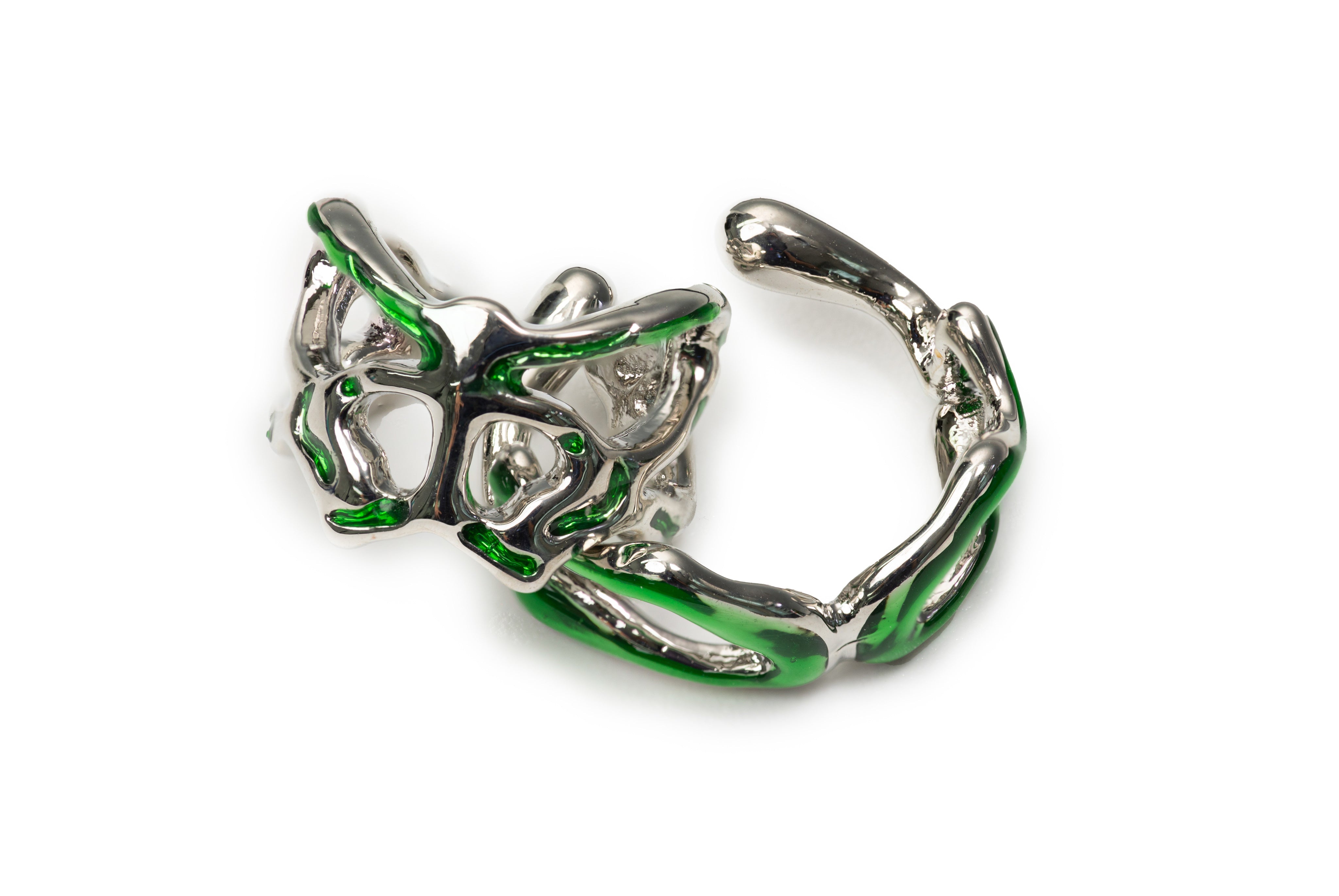 Silver Monster Ear Clips
