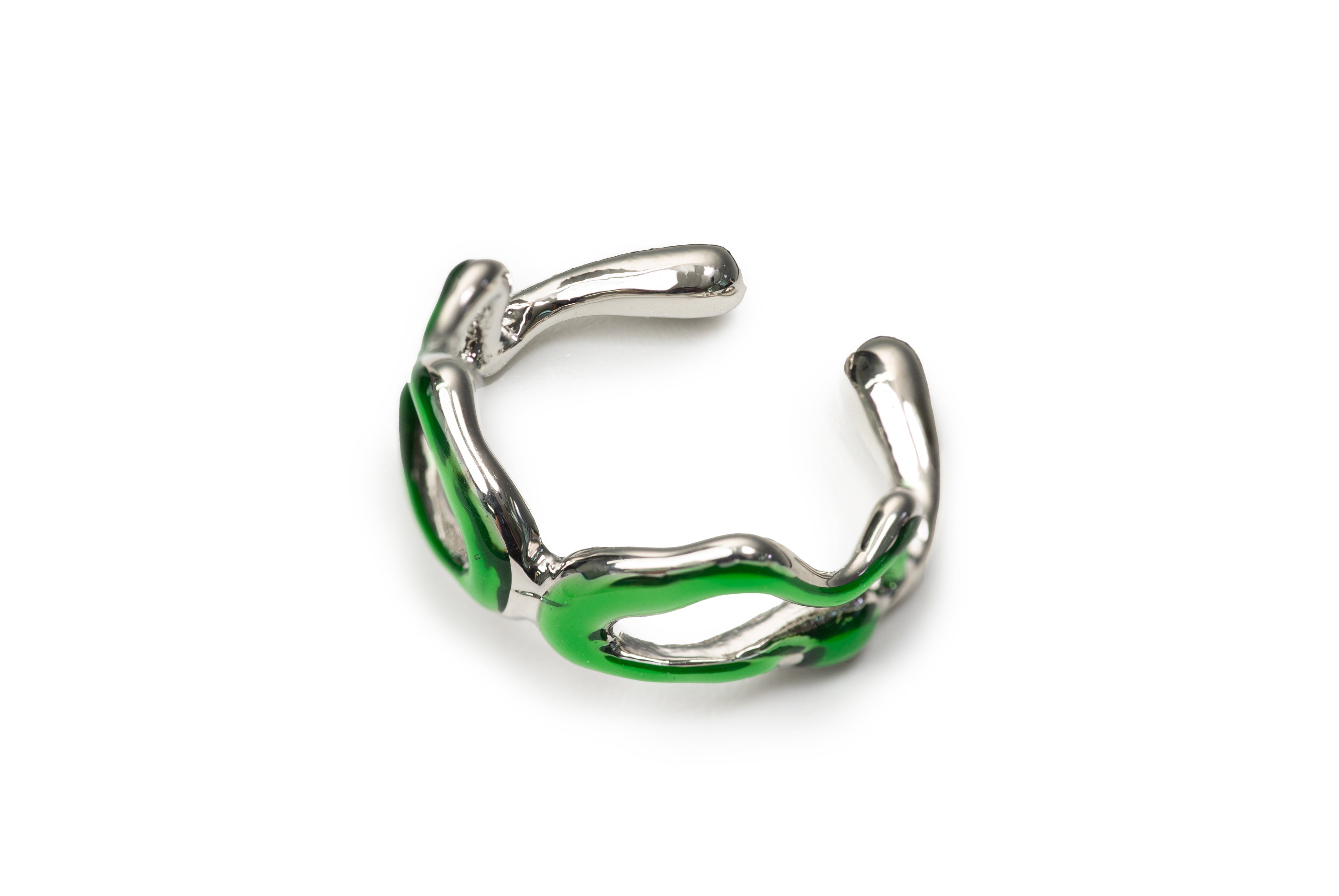 Silver Monster Ear Clips