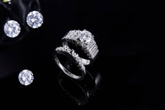 Stylish Round Cut Moissanite Semi Eternity Ring Pack