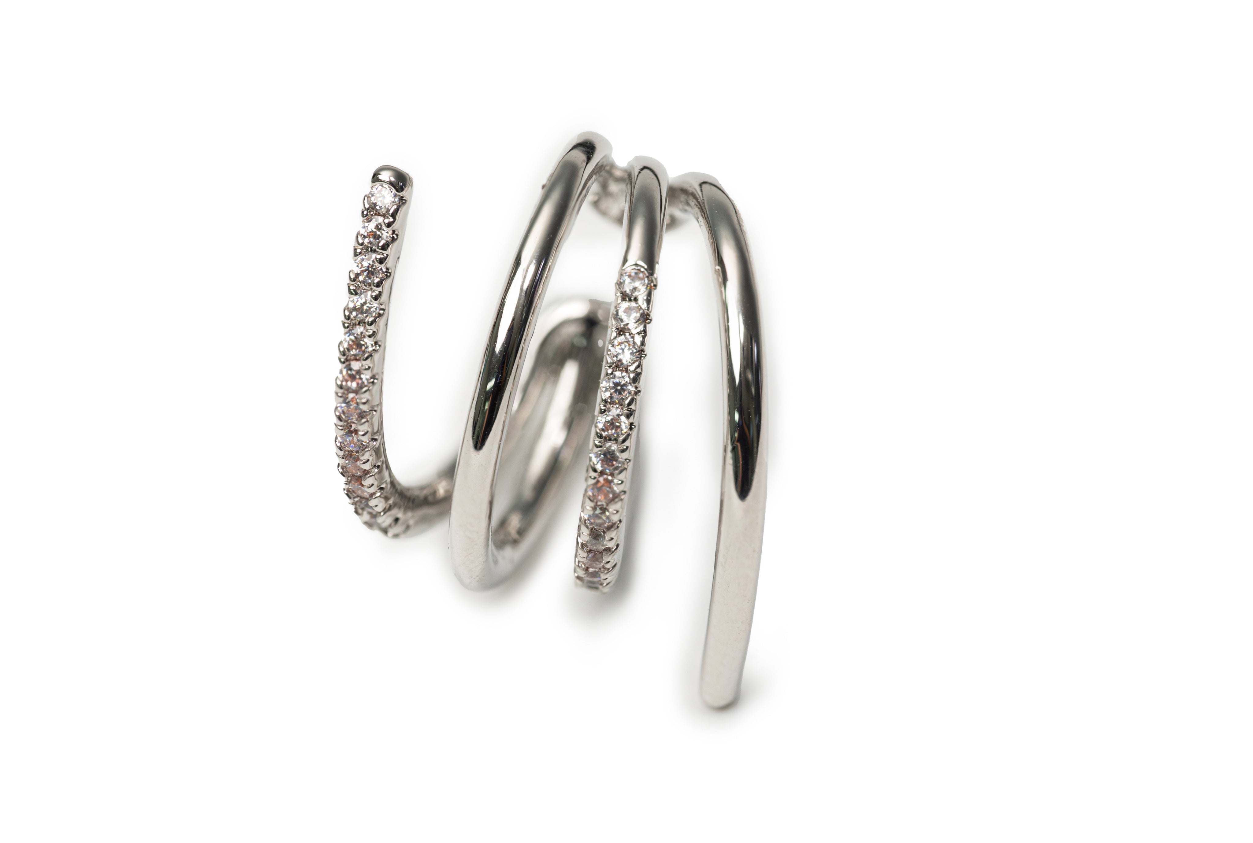 Silver Sparkle Ear Clip (Only One Not In Pair)