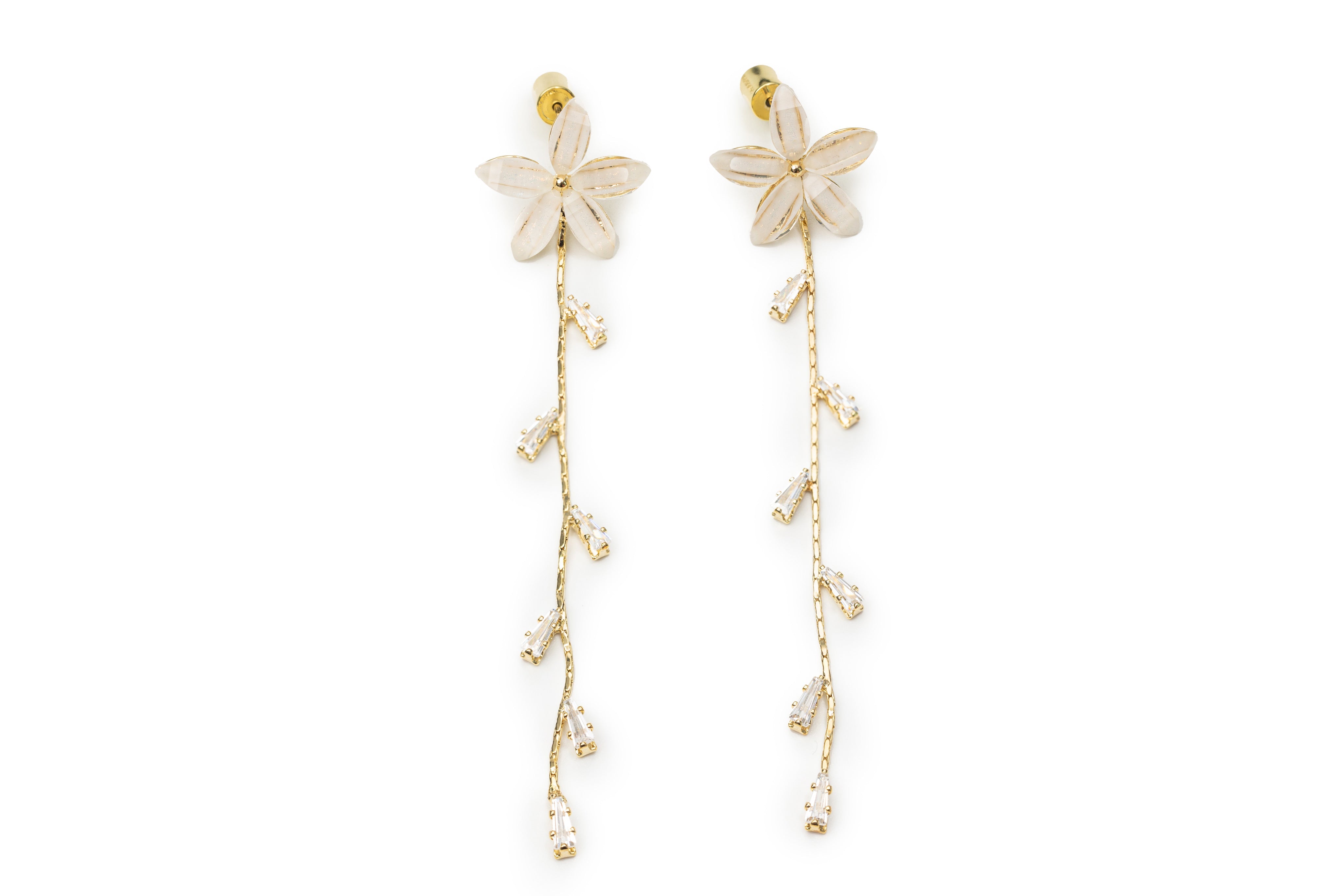 Golden Mystery Garden Drop Earrings