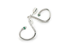 Silver Colour Snake Studs for Women