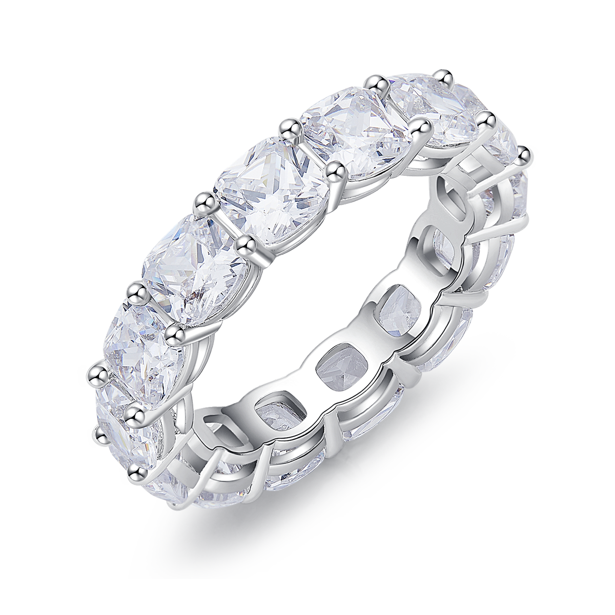 Classic Full Eternity Moissanite Band Ring