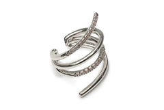 Silver Sparkle Ear Clip (Only One Not In Pair)