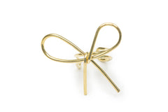 Golden Bow Ear Clip (Only One Not in Pair)