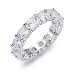 Classic Full Eternity Moissanite Band Ring