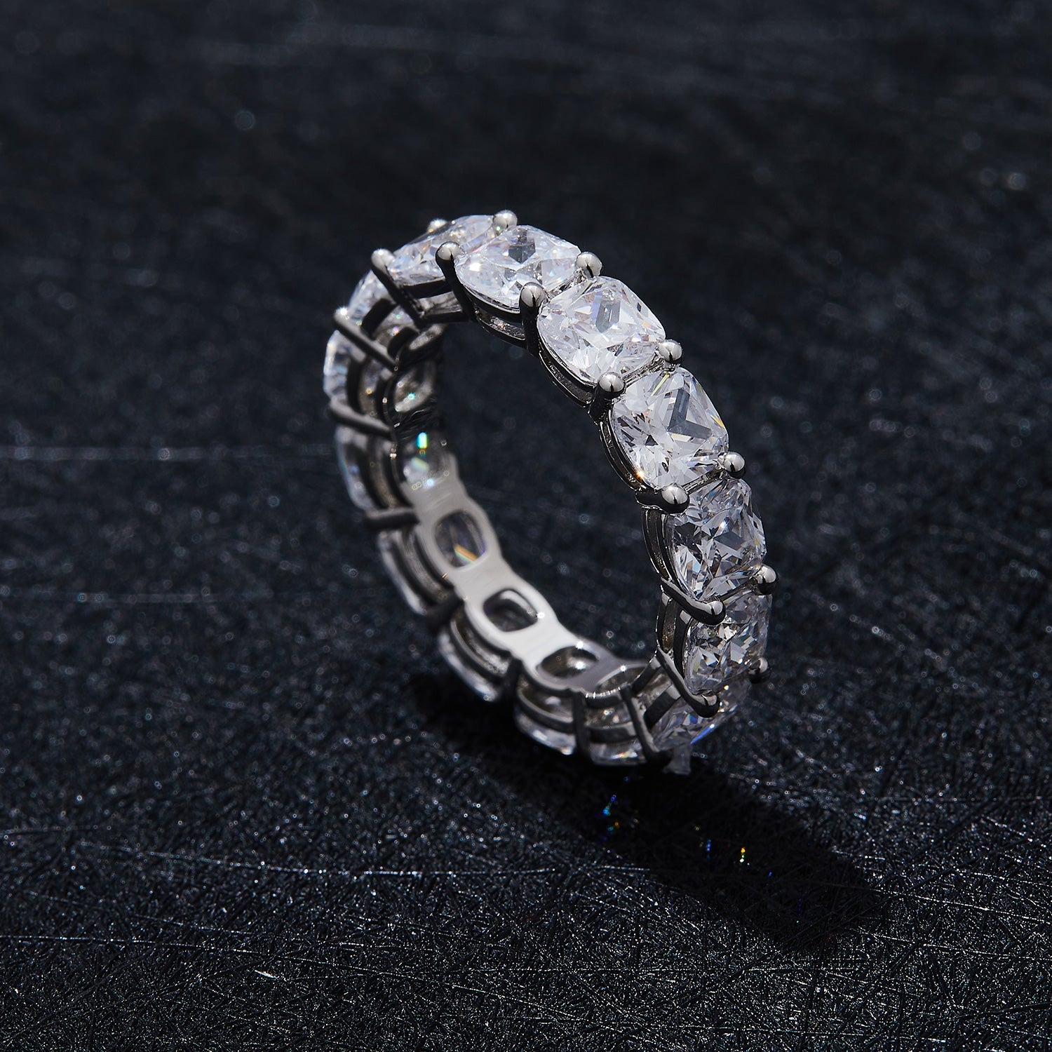 Classic Full Eternity Moissanite Band Ring