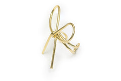 Golden Bow Ear Clip (Only One Not in Pair)