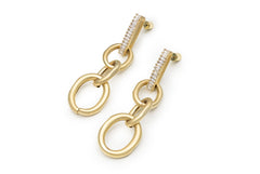 Golden Chain Drop Earrings