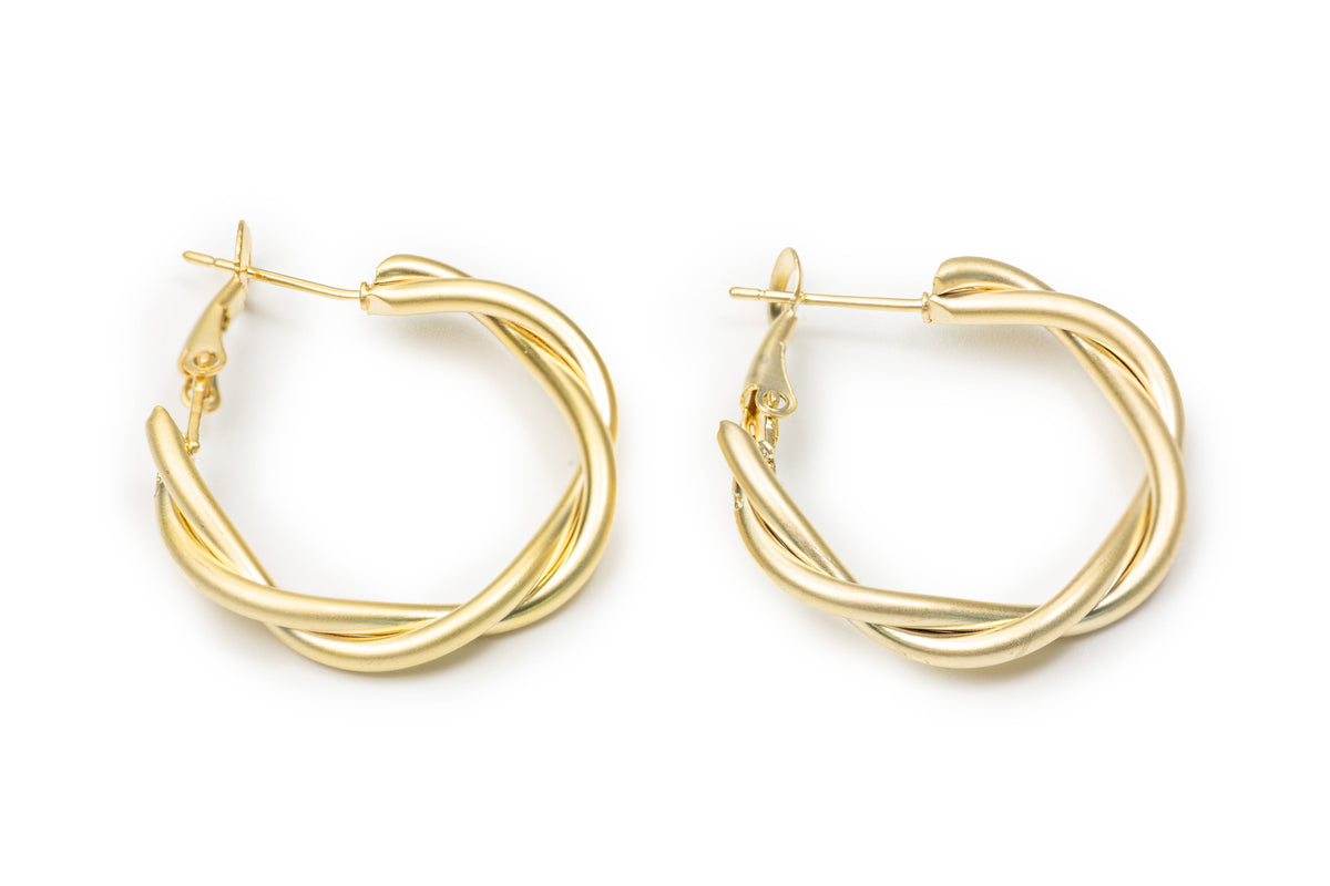 Irregular Round Hoops - Golden Hoop for Women