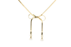 Delicated Golden Bow Necklace