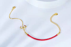 Golden Chain with Enamel Bracelet for Women