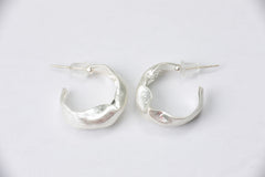 Silver Midi Hoops