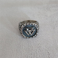 Nordic Warrior Titanium Steel Ring for Men