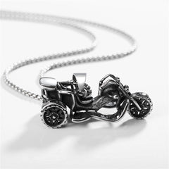 Retro Motorcycle Stainless Steel Pendant for Men
