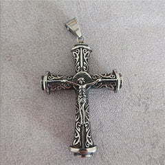 Totem Jesus Byzantine Crucifix Titanium Steel Pendant for Men