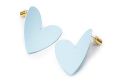 Ocean Blue Heart Studs