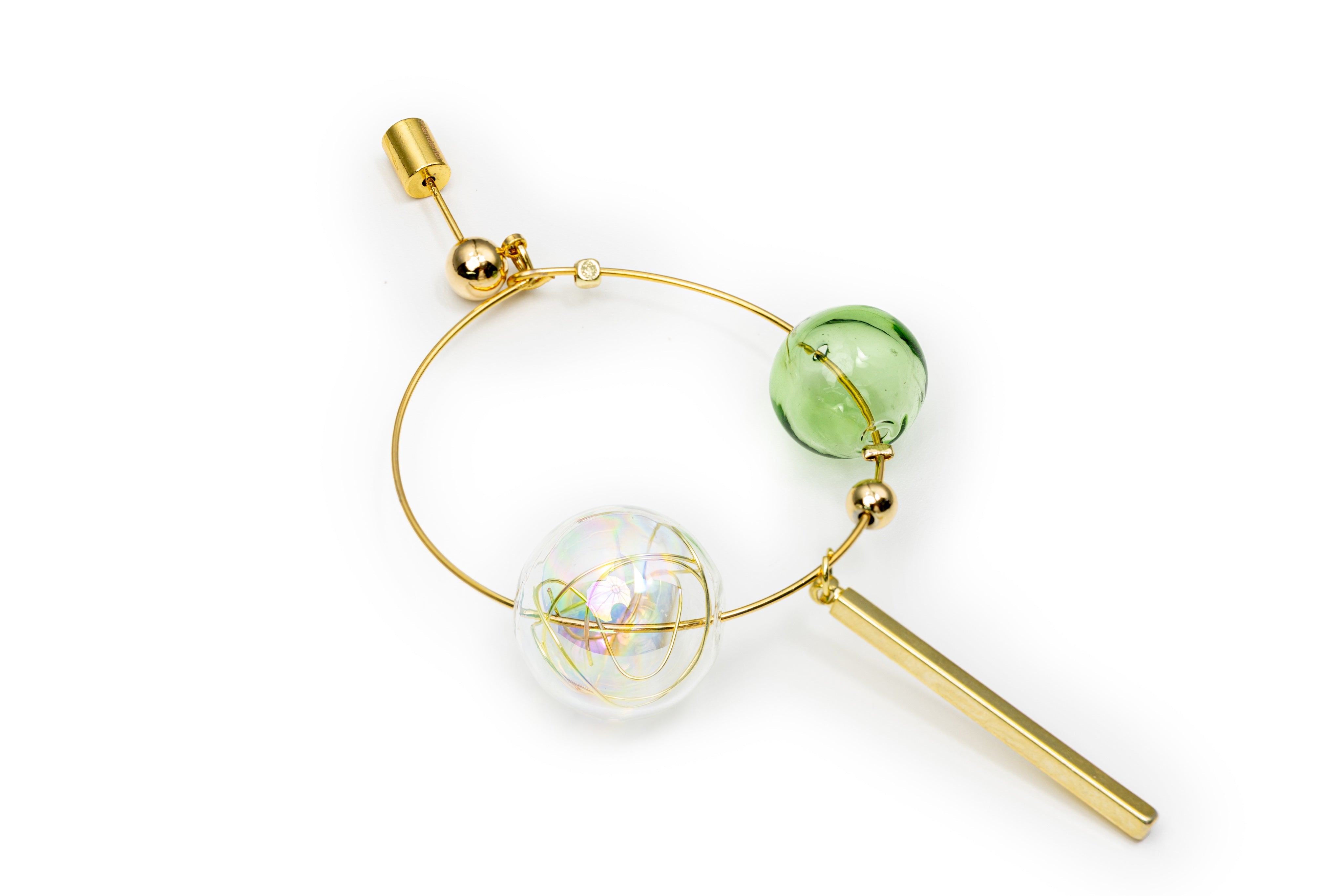 Golden Magic Bubble Drop Earrings