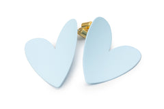 Ocean Blue Heart Studs