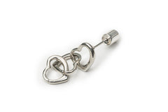 Silver Triple Heart Drop Earrings