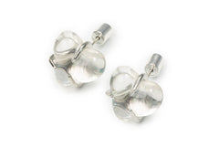 Silver Transparent Studs