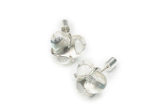 Silver Transparent Studs