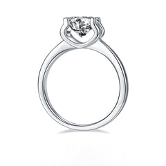 Ox Head Prong 2.0 Carat Moissanite Ring