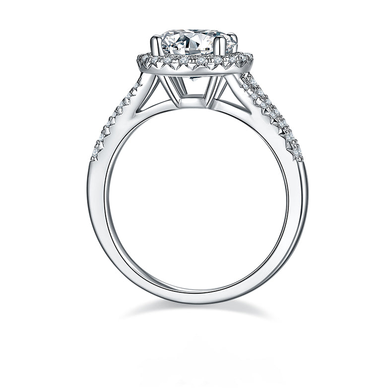 Soleste Halo 2.0 Carat Moissanite Engagement Ring