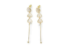 Golden Drapes Drop Earring