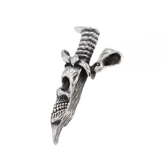 Halloween Skull Dagger Titanium Steel Pendant for Men