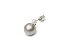 Silver Round Drop Earrings