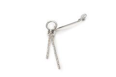 Silver Galaxy Drop Earrings