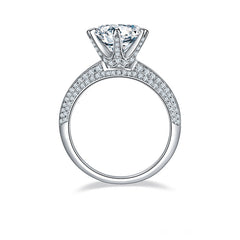 Cathedral 3.0 Carat Moissanite Engagement Ring