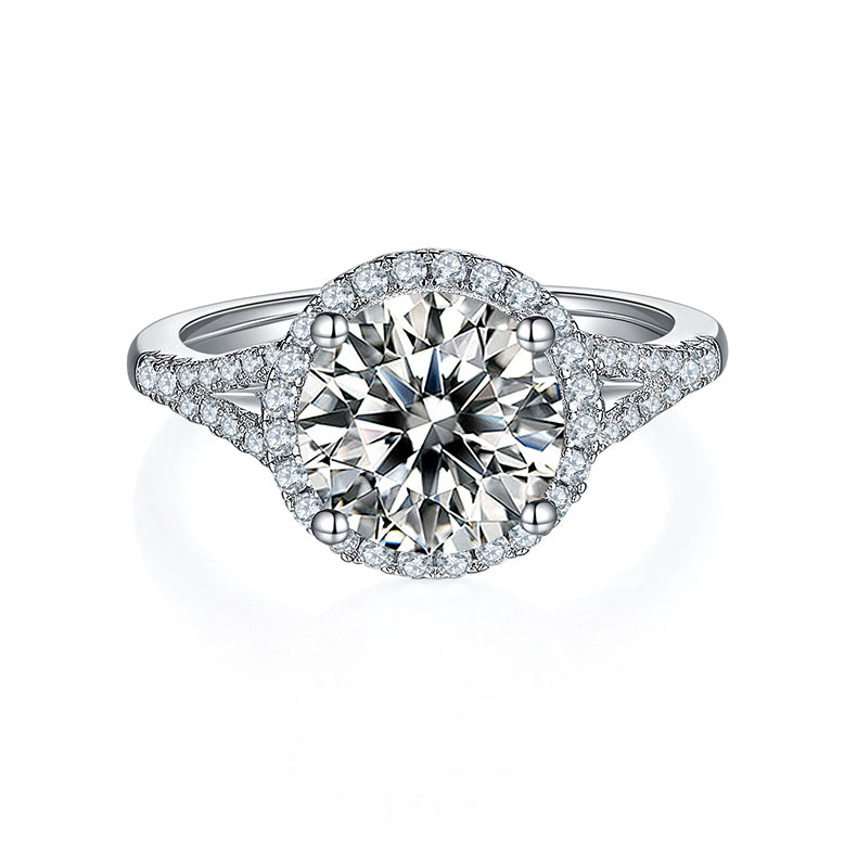 Soleste Halo 3.0 Carat Moissanite Engagement Ring