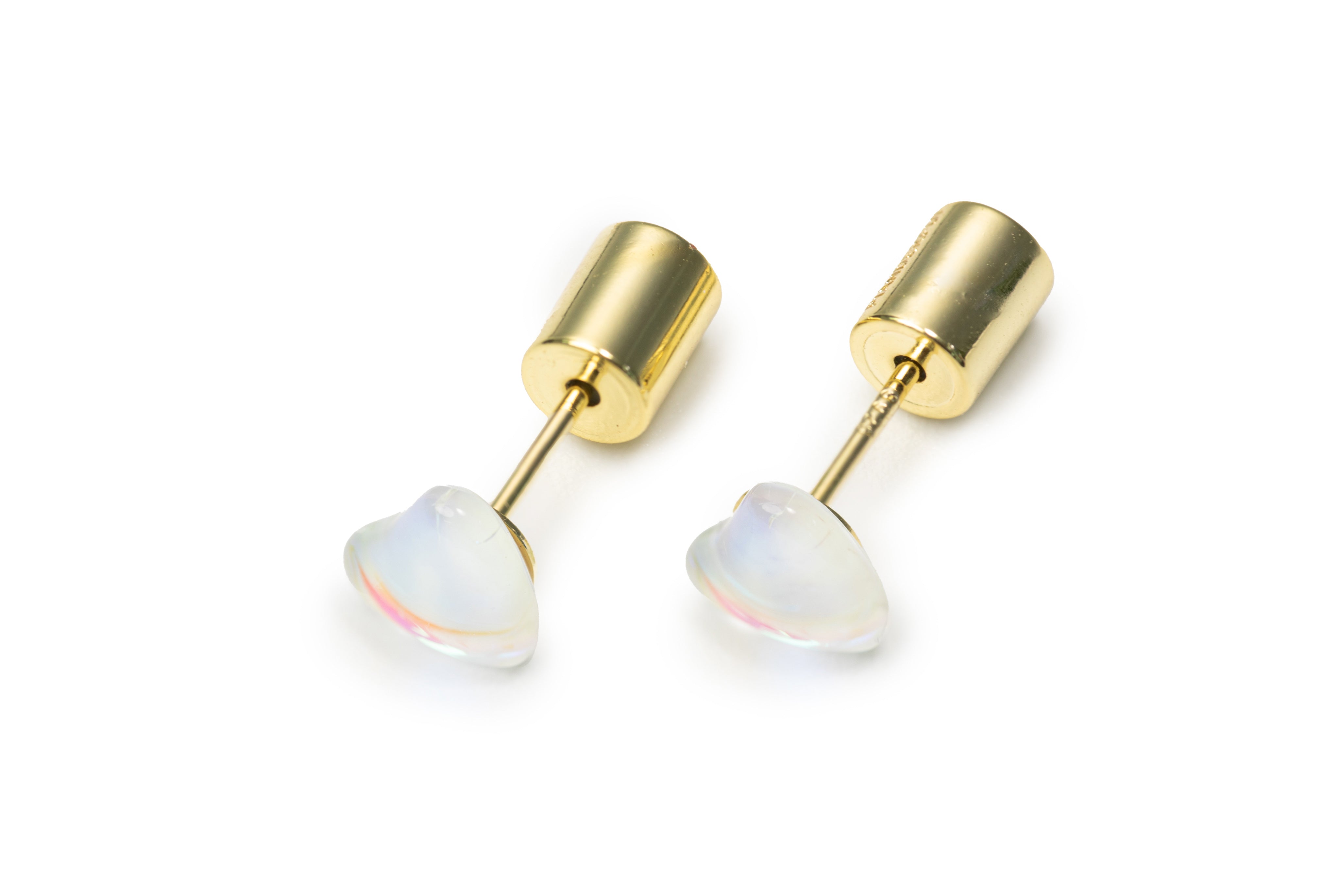 Transparent Heart Studs Pack-Nap Earrings