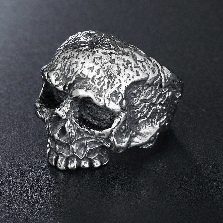 Halloween Biochemical Skull Titanium Steel Ring for Men