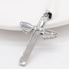 Angel Wings Cross Titanium Steel Pendant for Men