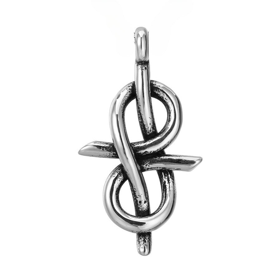 Rope Knot Titanium Steel Pendant for Men