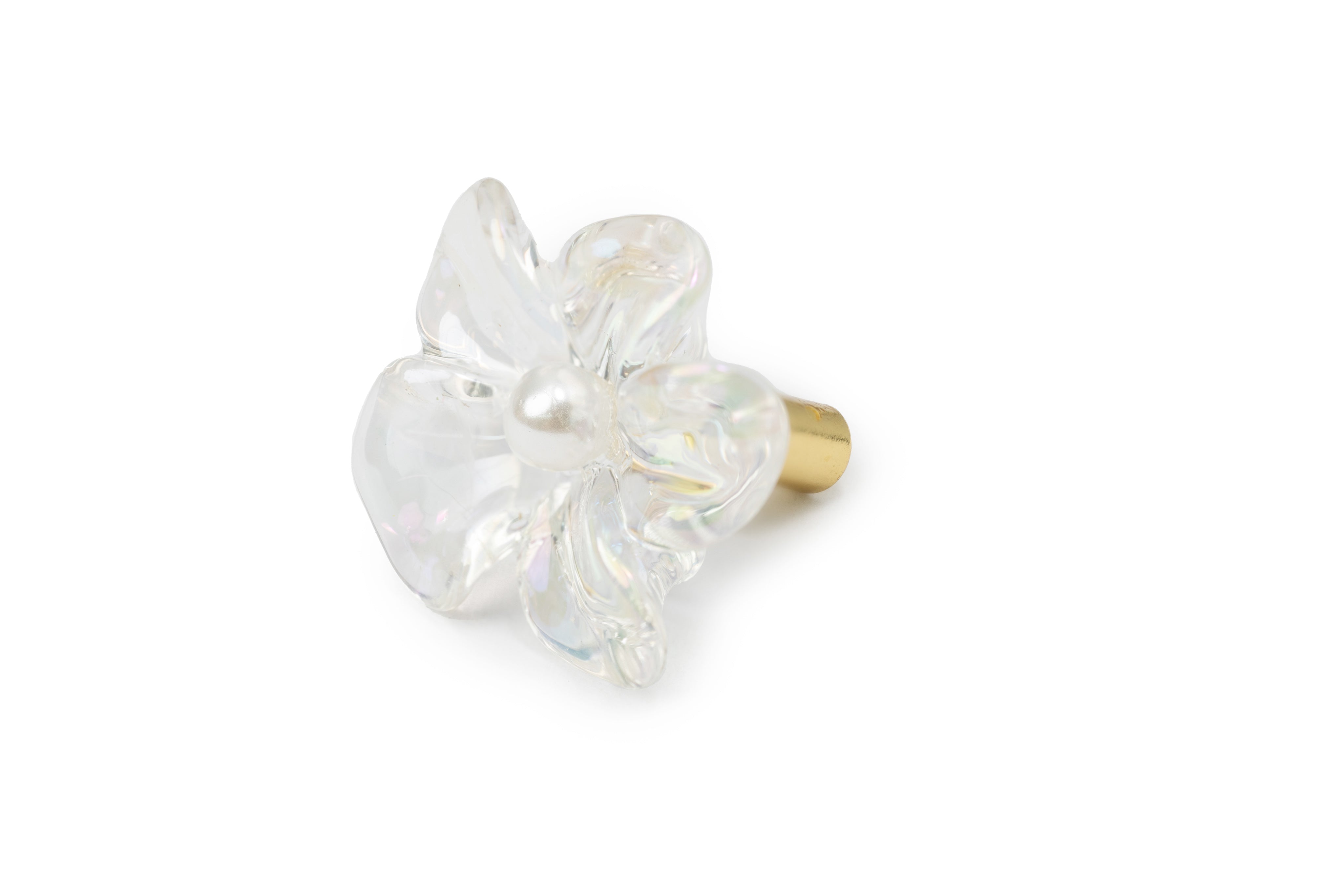 Transparent Frozen Flower Studs