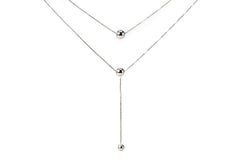 Silver Satellite Necklace