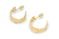 Golden Irregular Hoops