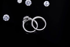 Square Soleste Halo Moissanite and Half Eternity Ring Pack