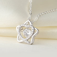 (Pendant Only) Zircon Heart-shaped Star Silver Pendant for Women