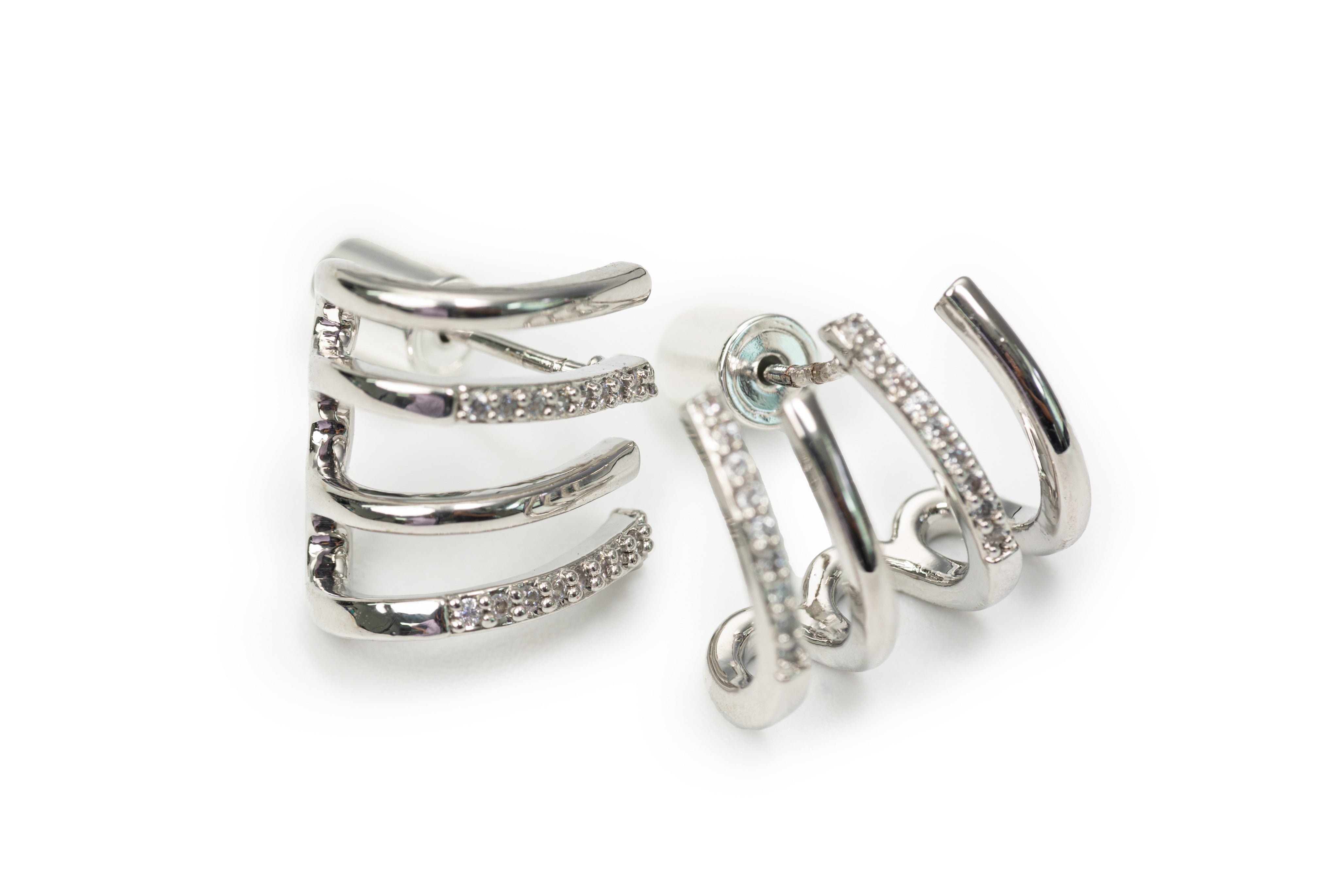 Spiral Studs -Silver Studs for Women