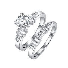 Round Moissanite Engagement Ring Pack