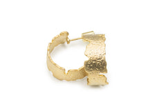 Golden Irregular Hoops